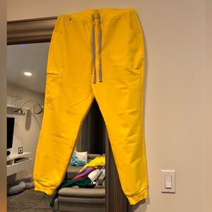 Figs scrubs in color lifesaver yellow